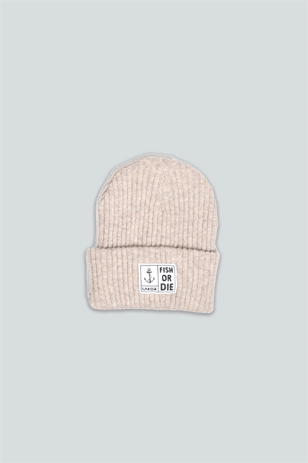 Lakor Fish Or Die Beanie - Sand